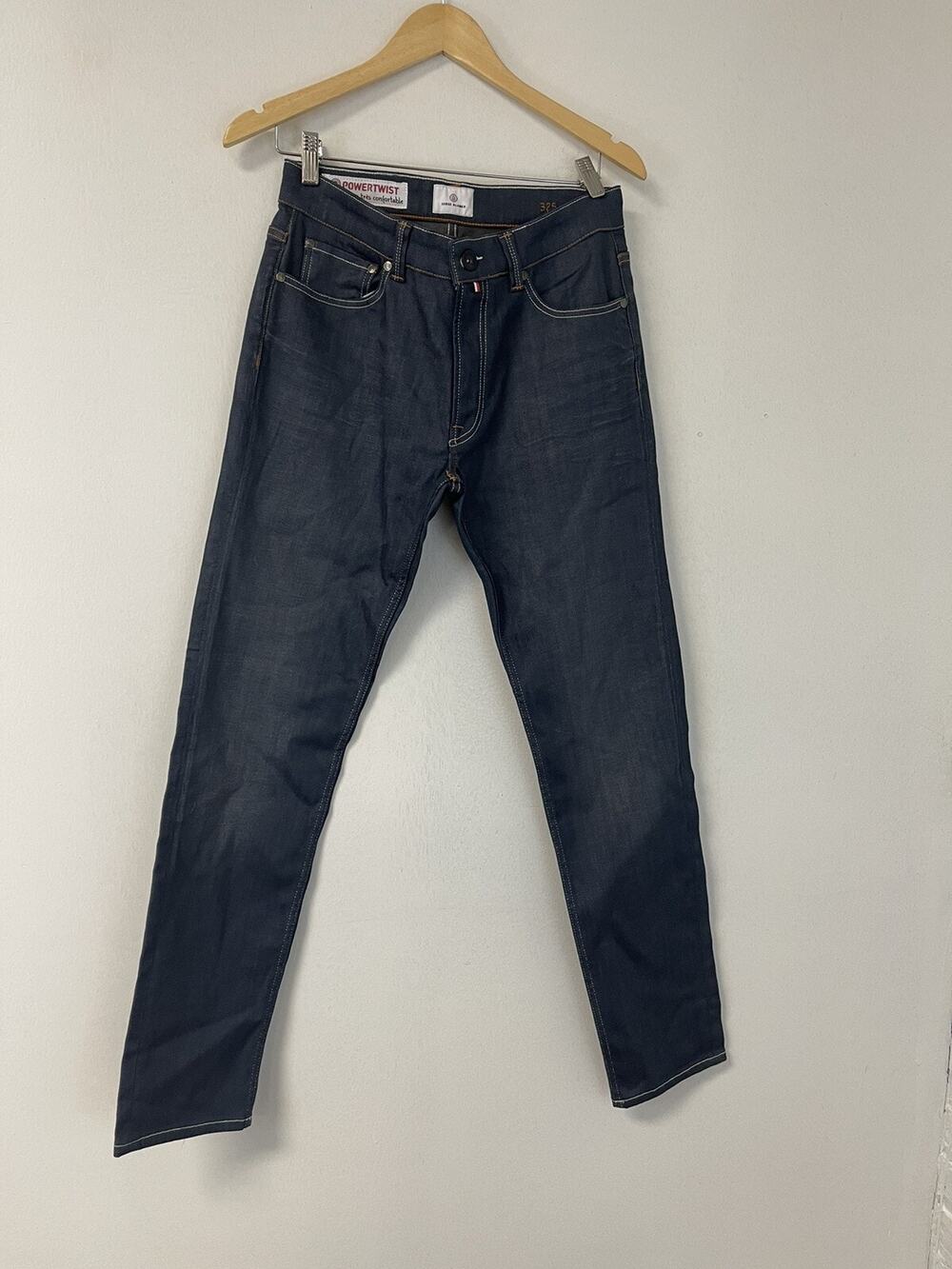 Serge Blanco Jeans Mens 27x32 Blue Denim Dark Wash Pants France New N246